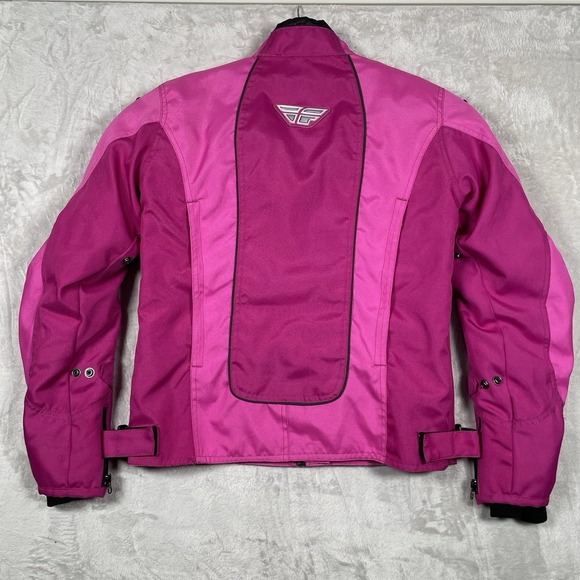 Fly Racing Women's Medium Bright‎ Pink Protective Racing Motorcycle Jacket - Picture 6 of 8